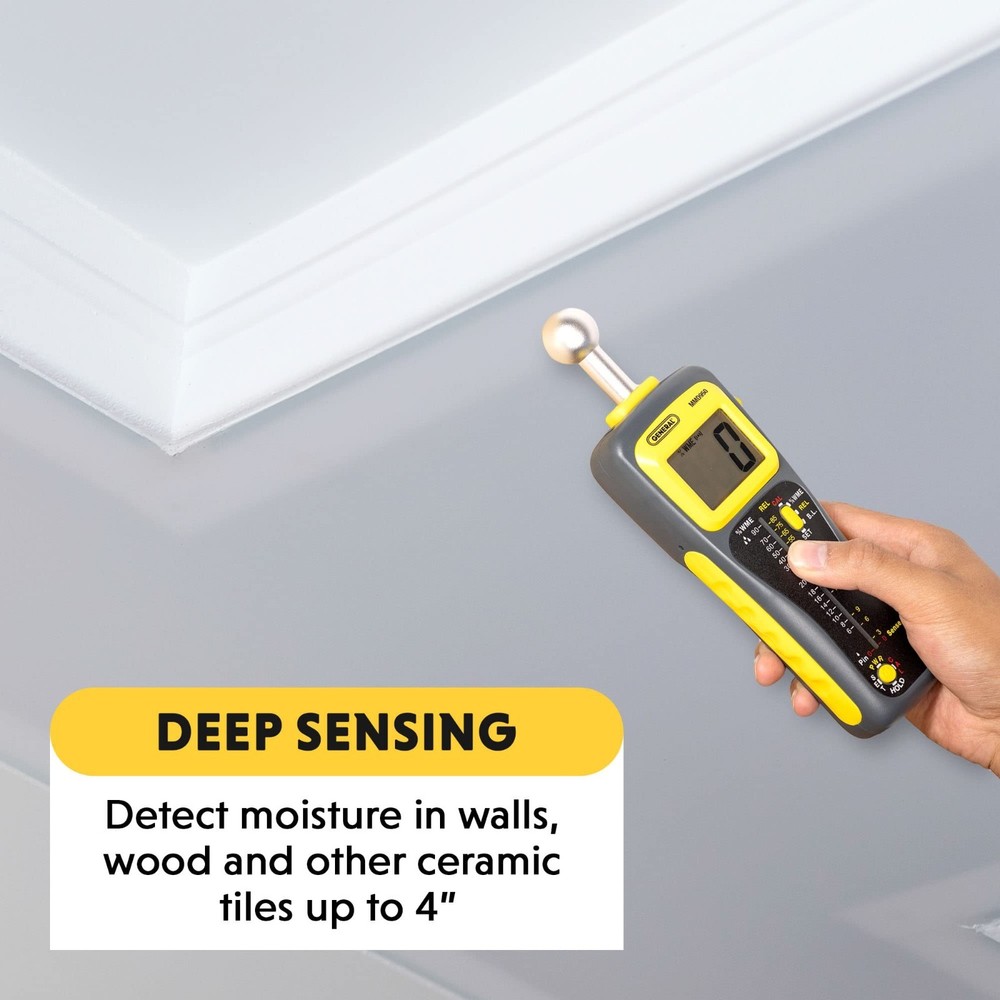 General Tools Moisture Meter MMD950 - Humidity Sensor - Pin Type / Pinless Devic