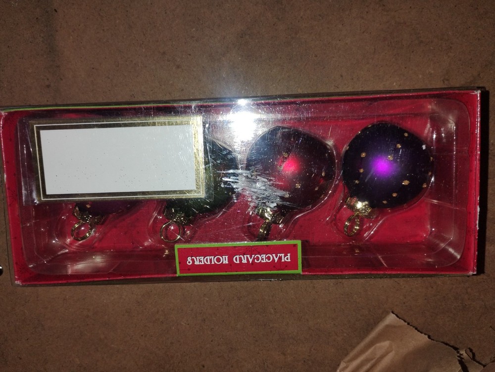 4 Ornament  Placecard Holders
