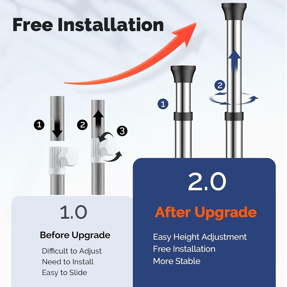 4 Tier Rustproof Bathroom Organizer Adjustable Floor Stand Bath Rack Bracket