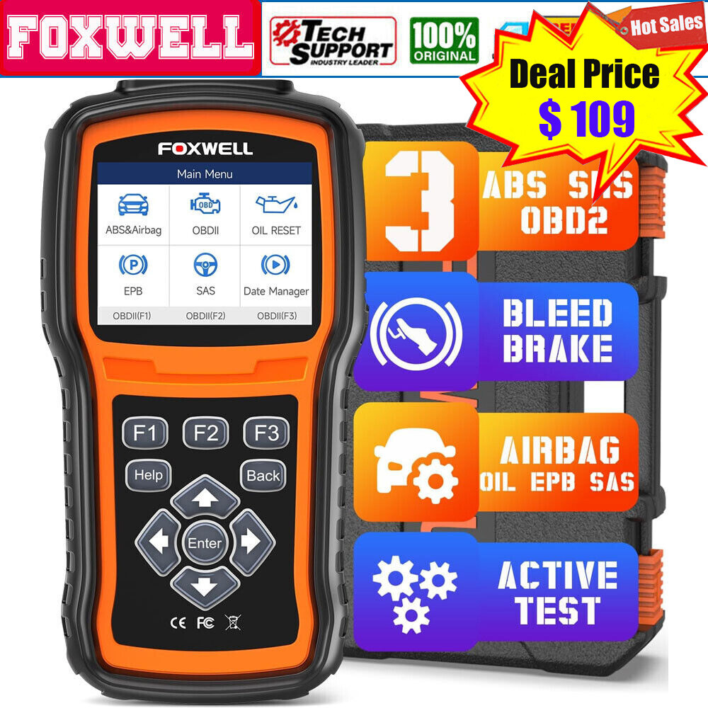 FOXWELL NT630 Plus OBD2 Scanner Diagnostic Tool ABS SRS Scanner Car Code Reader