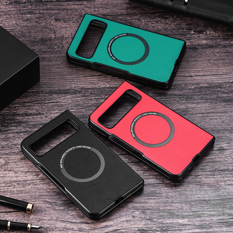 For Google Pixel Fold Shockproof Leather Mag Safe Case Slim Protective Cover