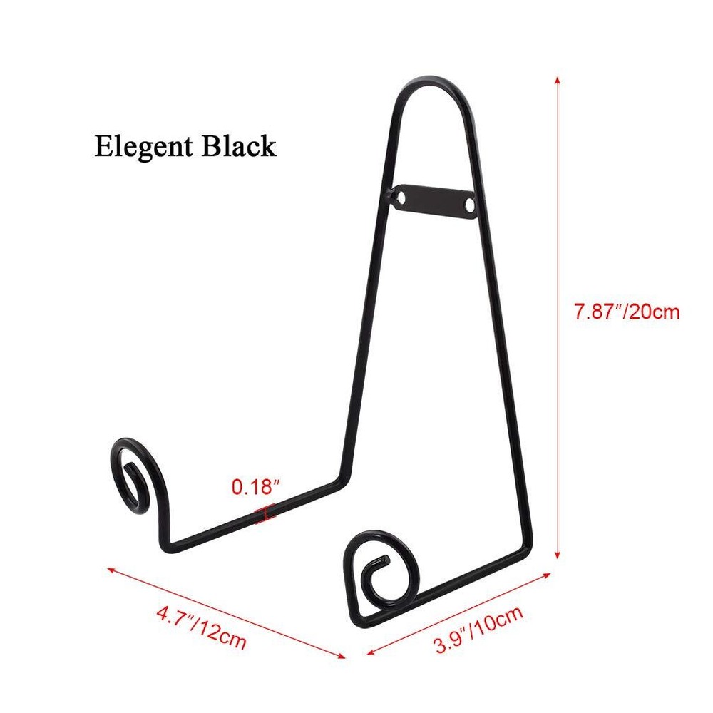 4 Pack Wall Mount Plate Display Stands, Medium Wall Easel Holder Plate Hanger...