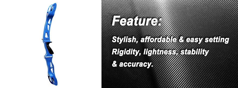 Sanlida X9 25 Inch Intermediate ILF Recurve Bow Riser, Target Bow Riser Archery