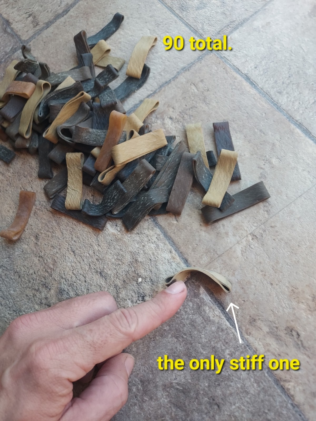 WW2 WWII / Korean War US Parachute Rubber Band Suspension Line Retainer