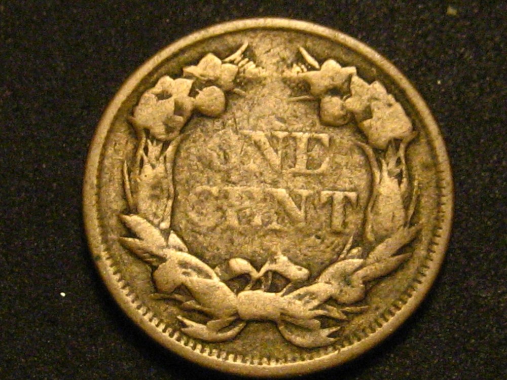 1857 Flying Eagle Cent VG Detail