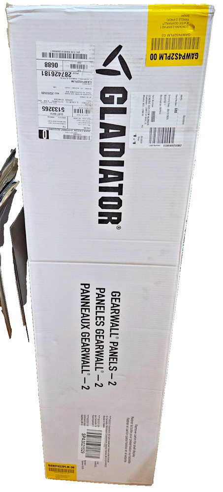 Gladiator GearWall 2 -Piece 48-in Smoke Composite Multipurpose Wall panel