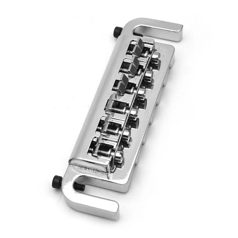 Flexible Wraparound Bridge Tailpiece Sets for Les Paul LP SG Solid-body Chrome