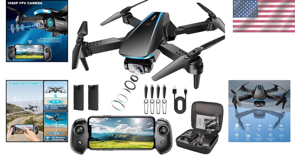 Adventure-Ready 1080P Drone - Stable Hover, Gravity Control & Wi-Fi Connect