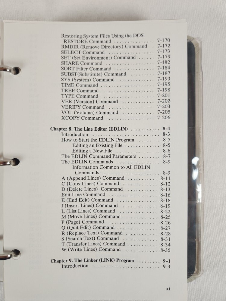 IBM Binder DOS Disk Operating System Reference 3.2 1986 1st Ed. (No Software)