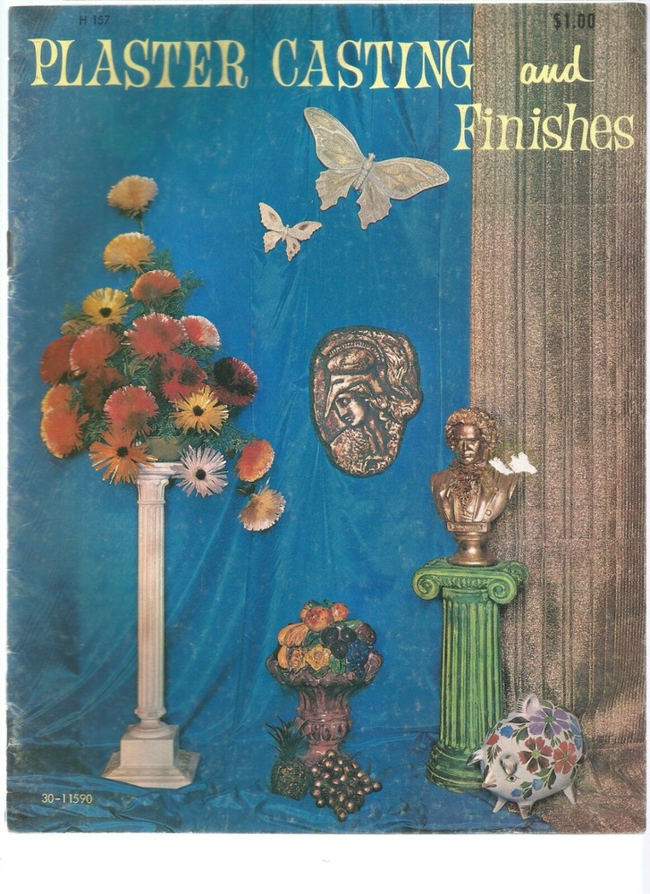 Plaster Casting & Finishes Craft Patterns Instructions Carving Sand Casting H09