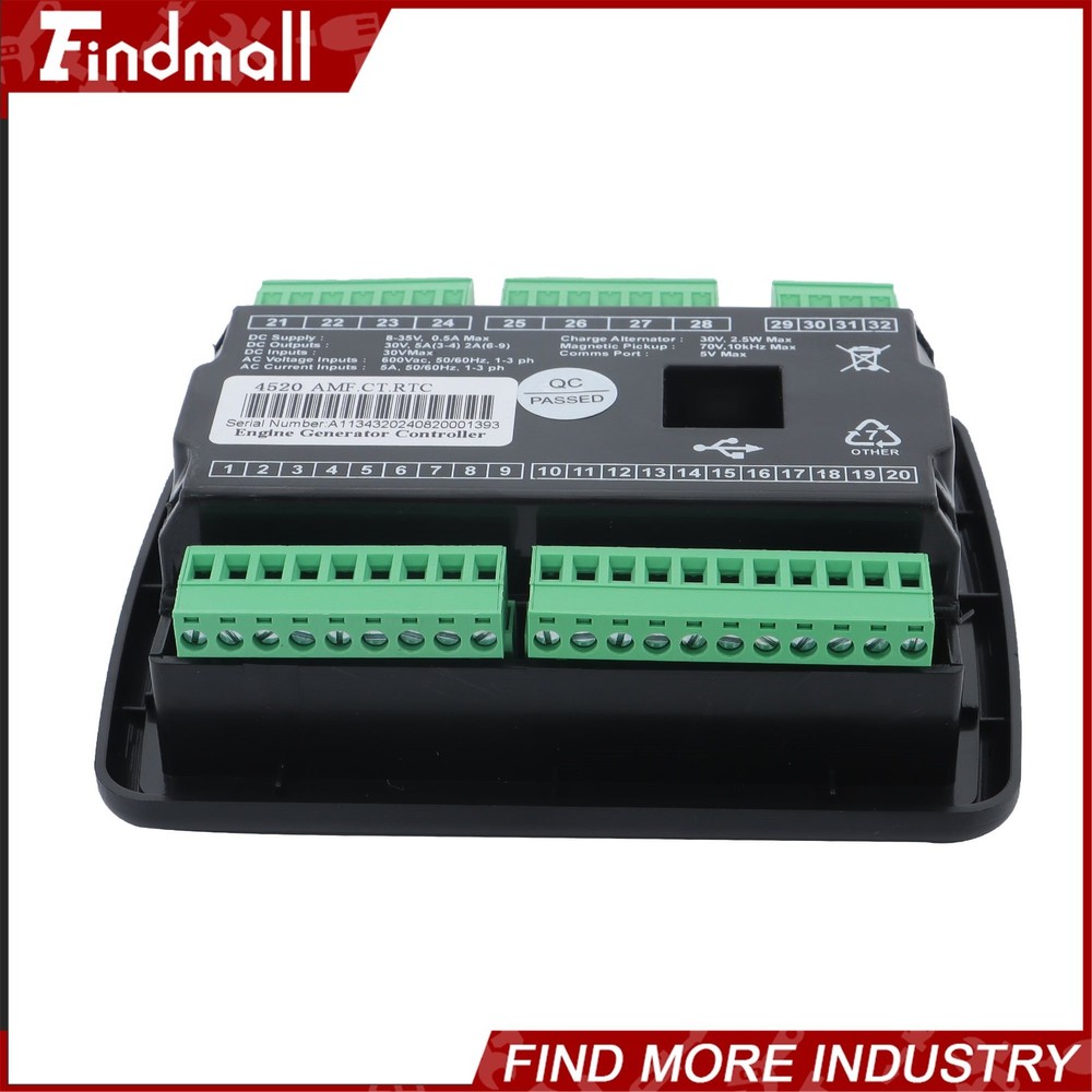 Findmall Generator Controller 3‑Phase Mains Detection Control Board DSE4520