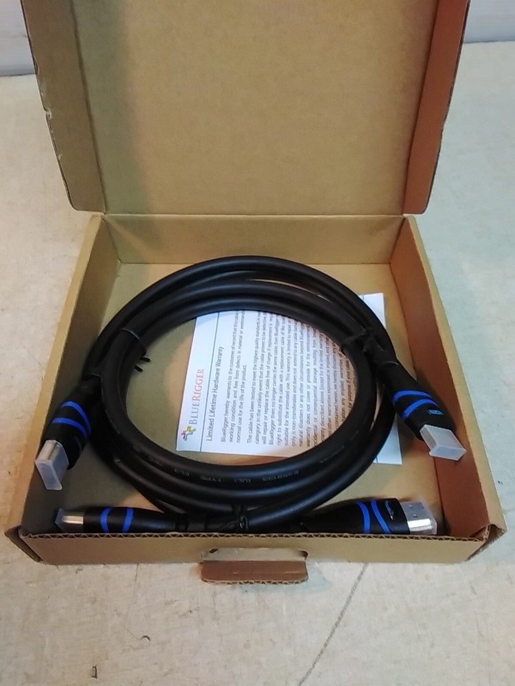 Lot Of 2 Bluerigger 4K HDMI Cable 3Ft