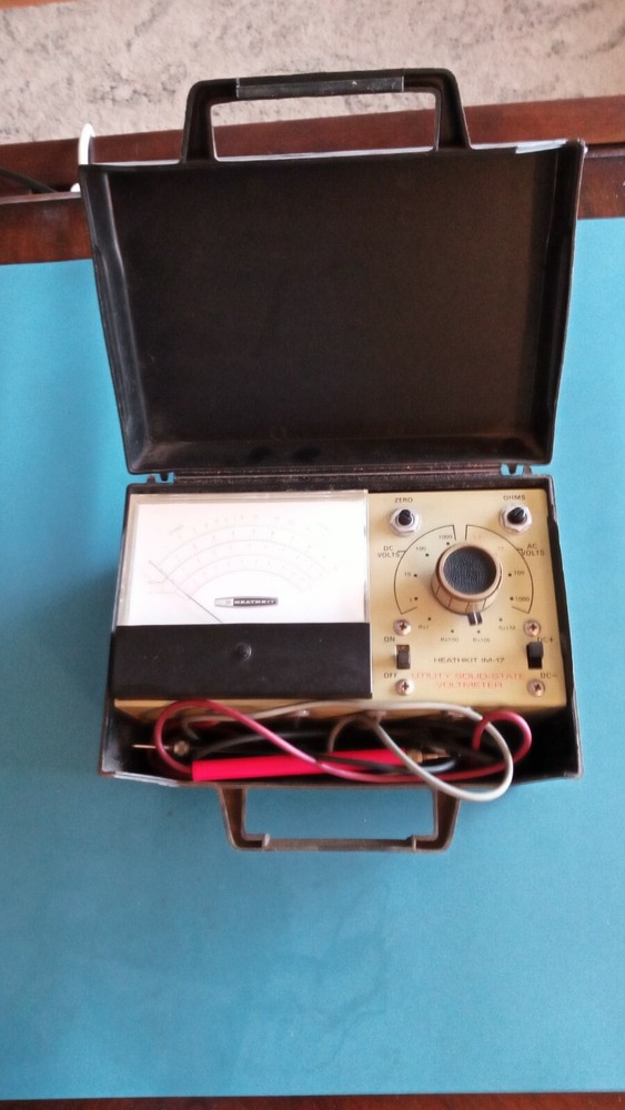 Vintage Heathkit Utility Solid State Voltmeter Model IM-17