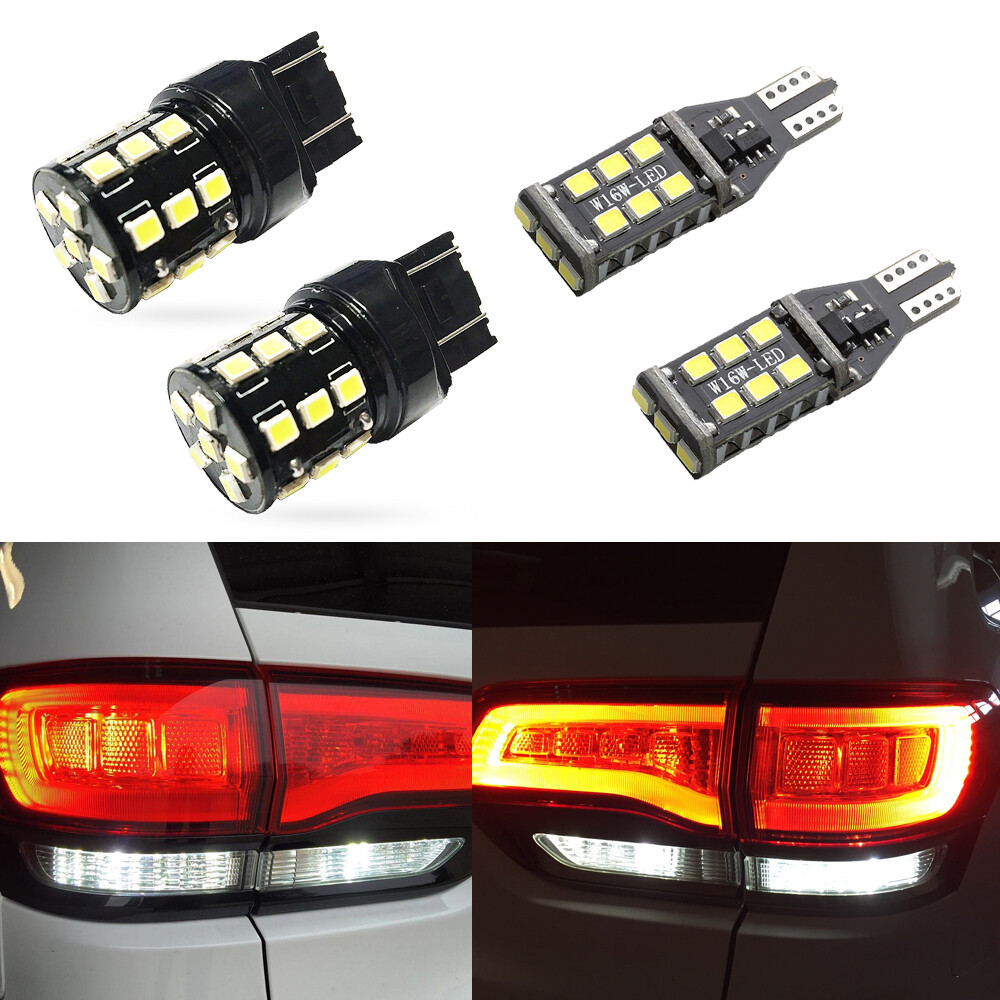LED Reverse Lights for Grand Cherokee 2011-2019 White Bulbs 7440 921 Error Free