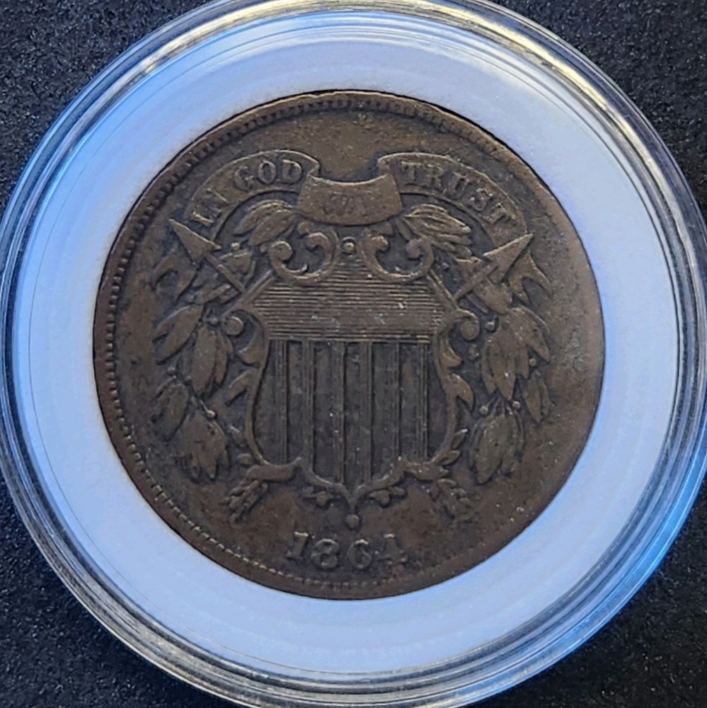 1864 Two Cents Large Motto #4101