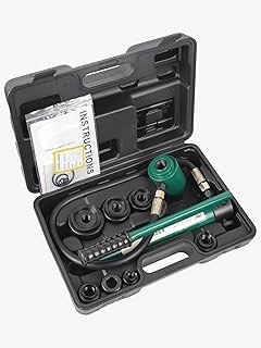 Hydraulic Knockout Punch Electrical Conduit Hole Cutter Set KO Tool Kit 1/2 to 2