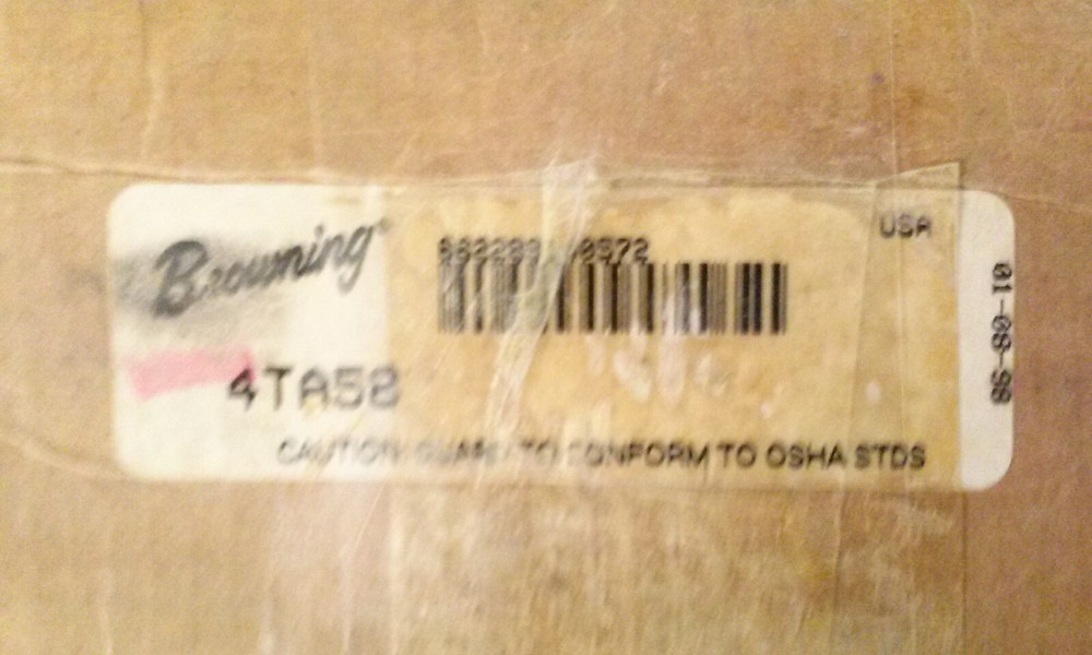 Browning 4TA58 sheave, made in USA
