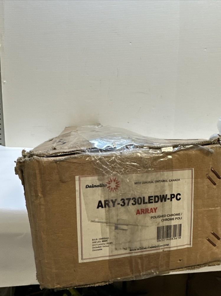 Dainolite Array 1 Light Wall, Polished Chrome - ARY-3730LEDW-PC