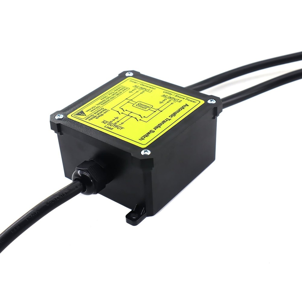 AC120V 15Amp Automatic Transfer Switch Generator Transfer Switch Auto Transfer