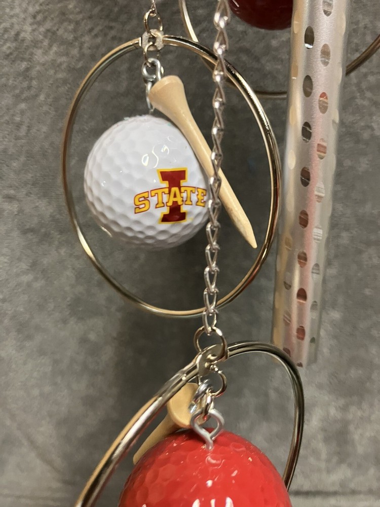 Iowa State Cyclone Golf Ball Wind Chime