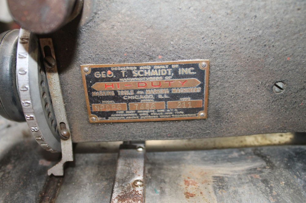 Geo T Schmidt NPDP6 Marking Machine - Working - READ description