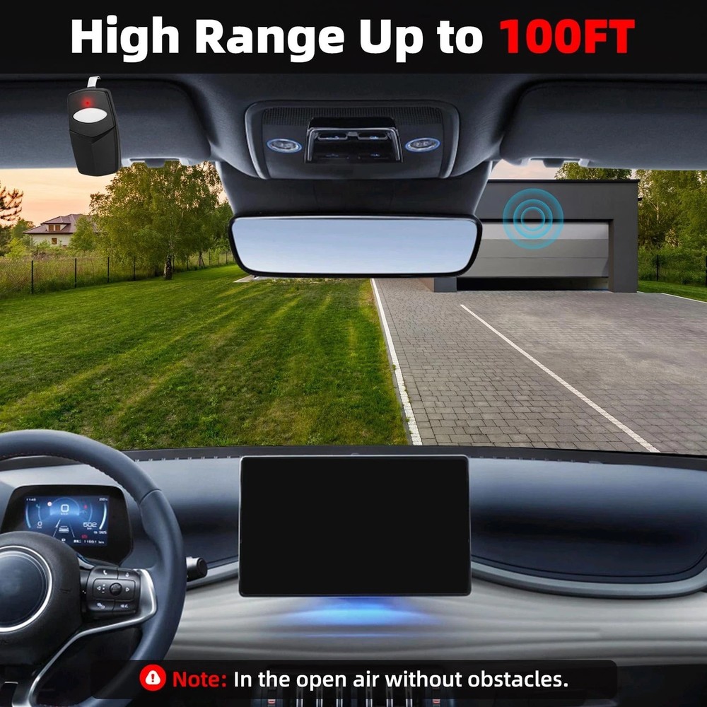 3089 Multi-Code Gate Opener Remote with 10 Dip Switch Door Remote 300MHz