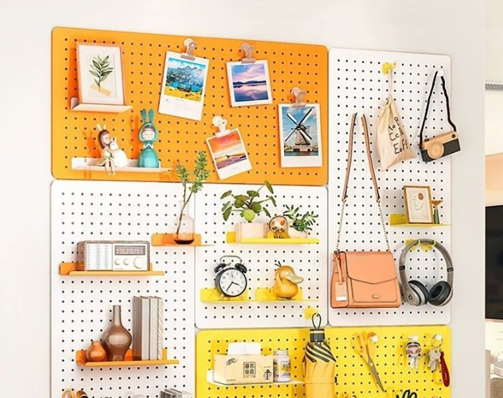 Metal Pegboard Panels for Wall Garage Utility Tools Pegboard Storage System for