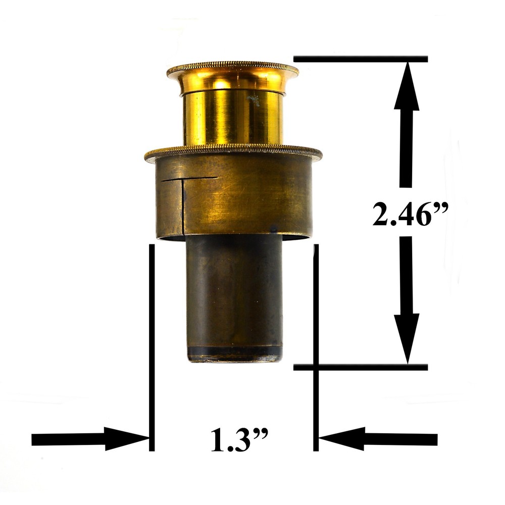 Brass Dark field microscope lens found with Wenham binocular microscope 1870-80s