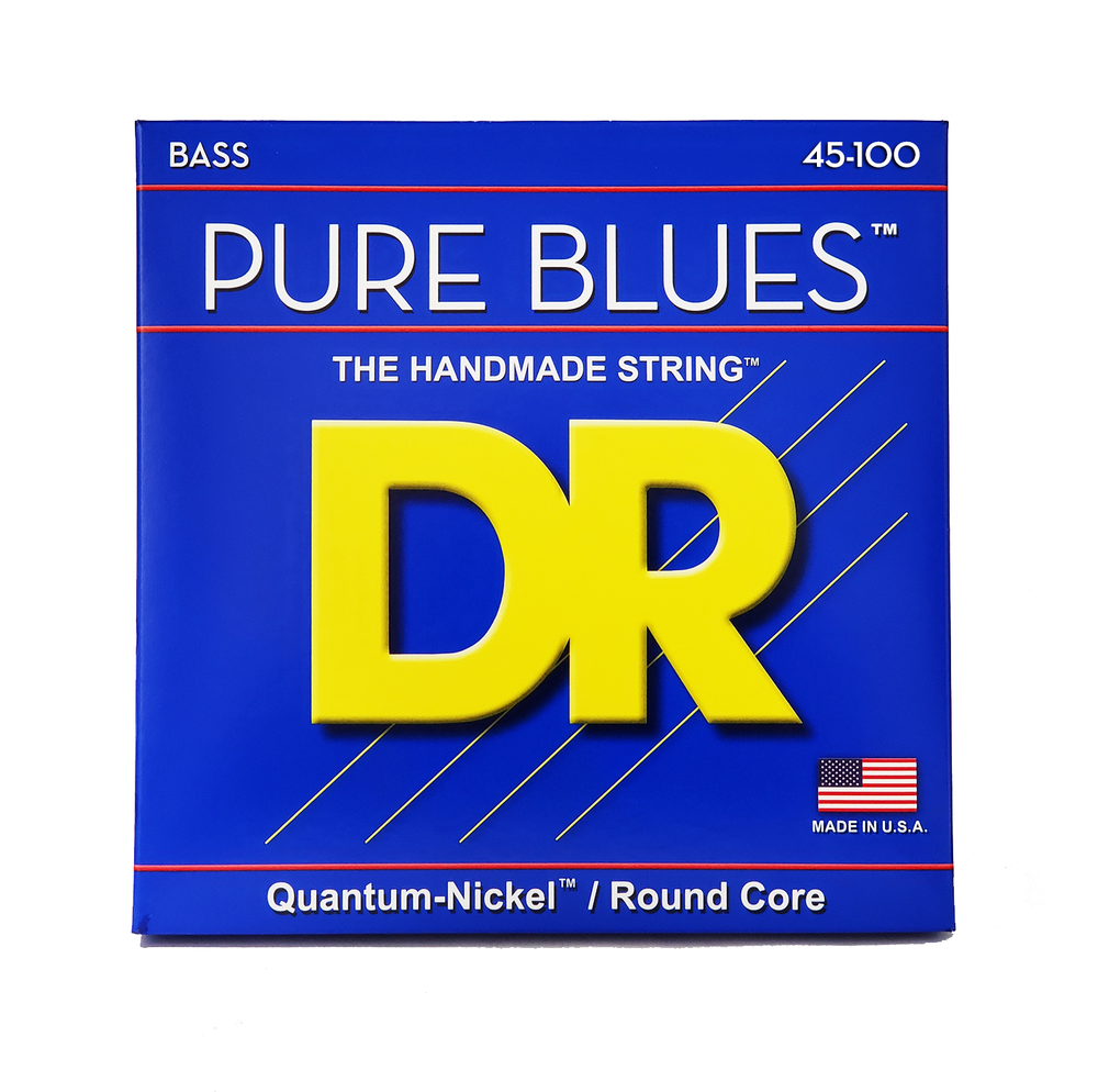 DR Strings PURE BLUES Bass Strings: Medium Light 45-100 [PB-45/100]