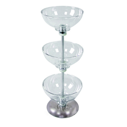 Azar Displays Three-Tier 8", 8" & 8" Bowl Display