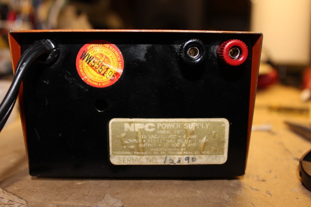 Vintage Thompson - CSF NPC Electronics Model 102 12 volt 4 amp power supply