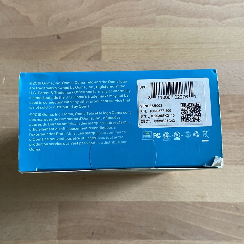 Ooma Smart Security Siren - Works with Smart Home Security - New