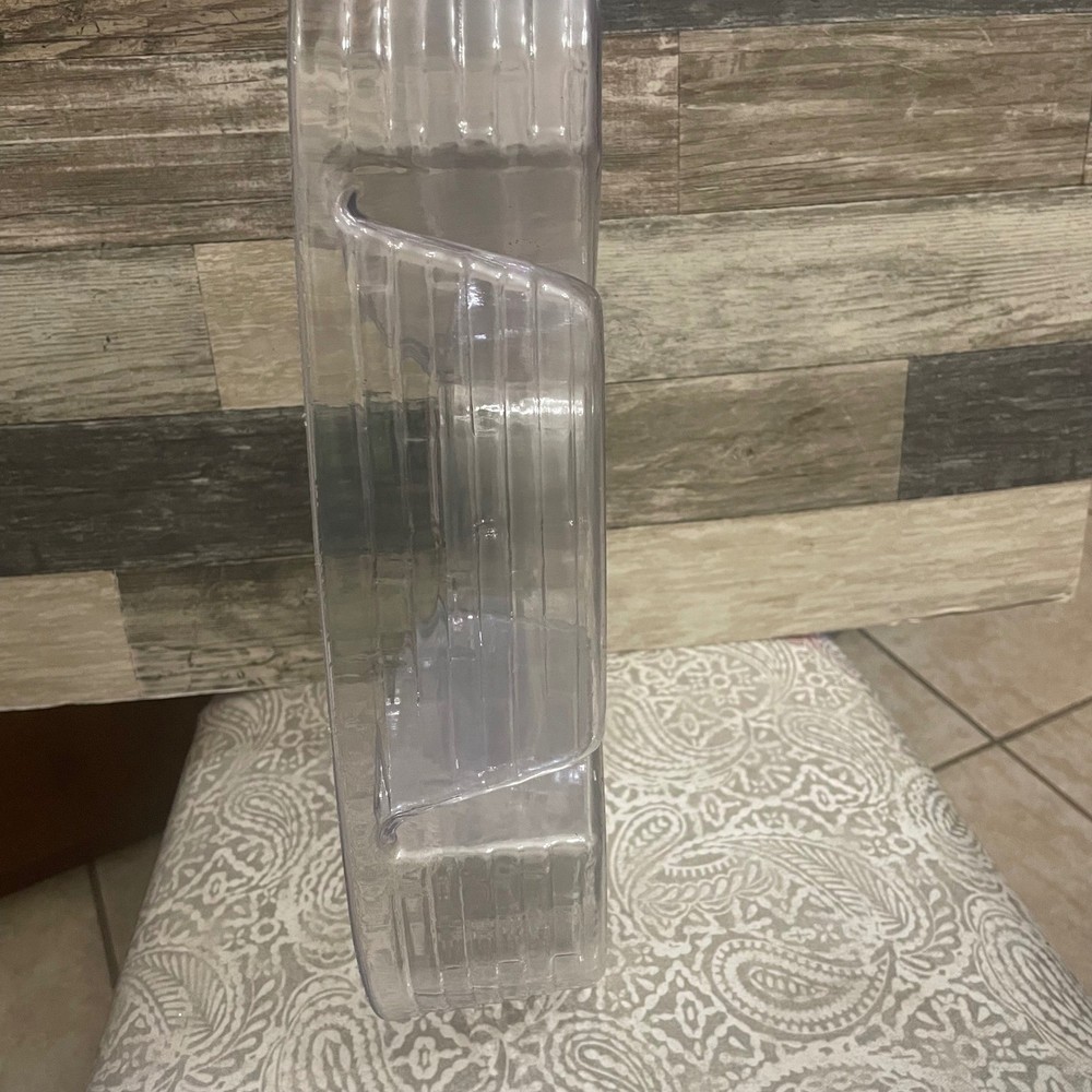 Longaberger Clear Plastic Divided Serving Tray Platter basket insert 49727
