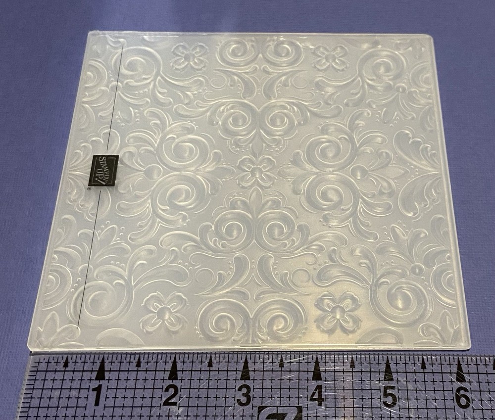 Stampin’ Cut & Emboss-Parisian Flourish 3D Embossing Folder-Gently Used