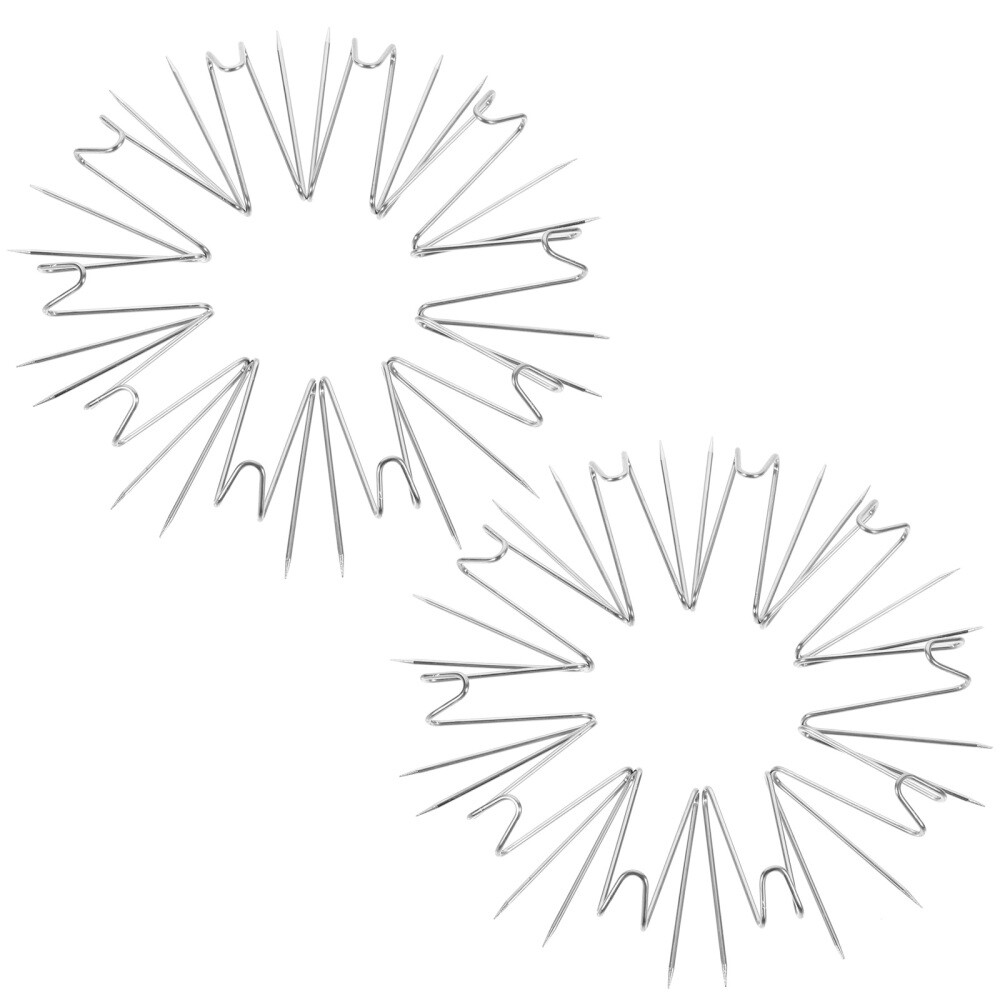 20 Pcs Fabric Panel Wall Wire Hooks Picture Frame Hanger Sharp