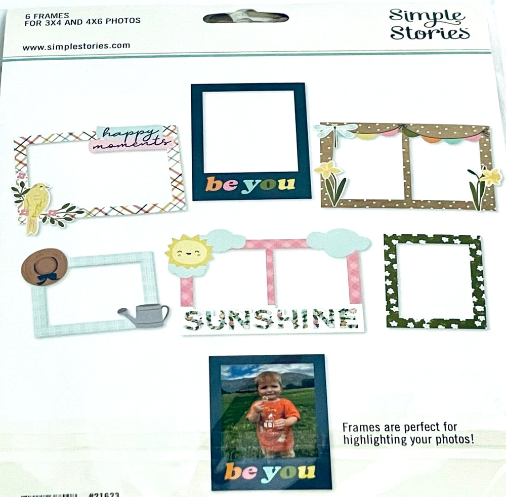 SIMPLE STORIES FRESH AIR CHIPBOARD FRAMES