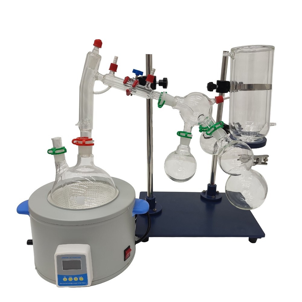 110V Short-range Molecular Distillation Apparatus Laboratory Heating Stirring