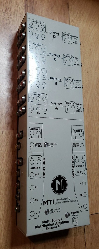 MTI Distribution Amplifier Release A - Component Video / Digital Audio