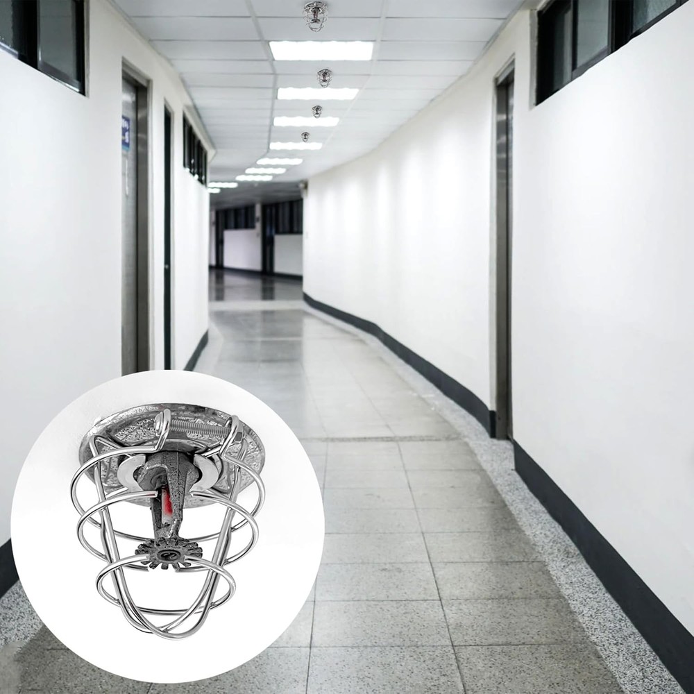 Fire sprinkler head guard cover
