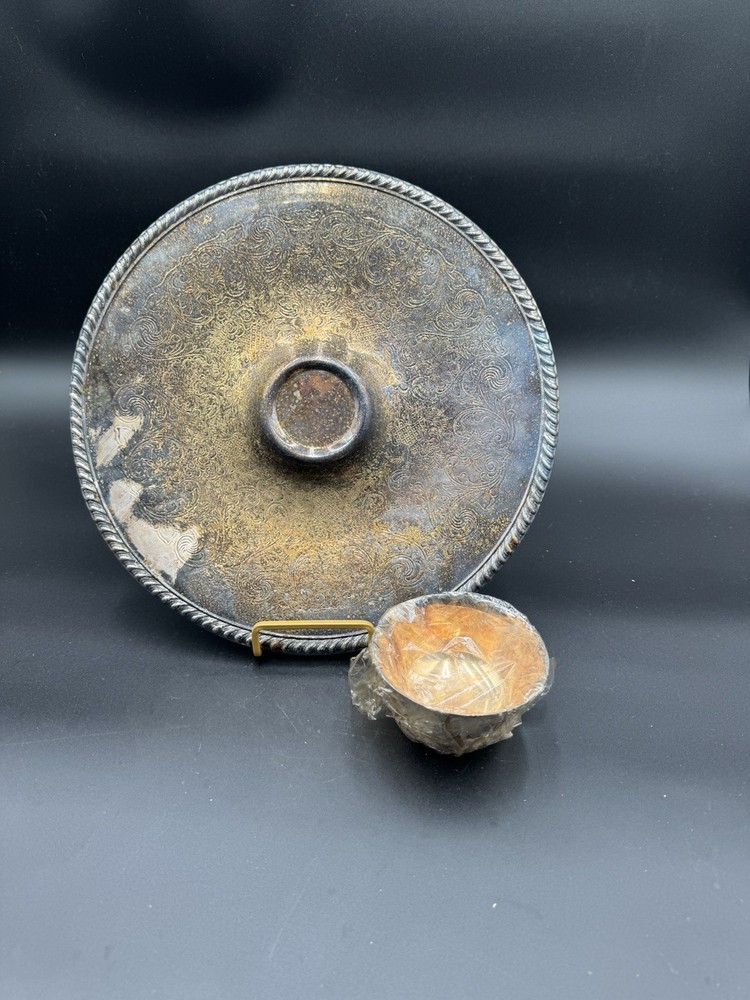 W.M. Rogers Silver Plate With Condiment Bowl