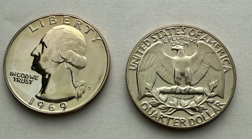 1969-S Washington Quarter CLAD High Luster Proof