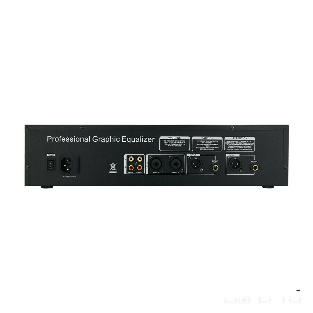 Professional Graphic Equalizer Audio Processor Two 31-Band Spectrum Display New