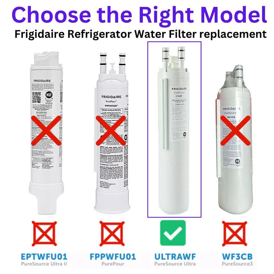 3 PACK ULTRAWF Frigidaire Ultra PureSource Refrigerator Water Filter, Sealed