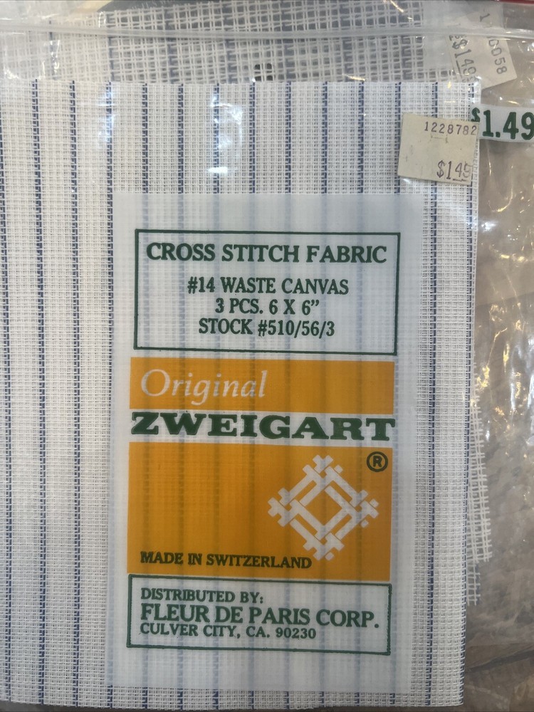Charles Craft Cross Stitch Fabric Mixed 12 Pc Lot