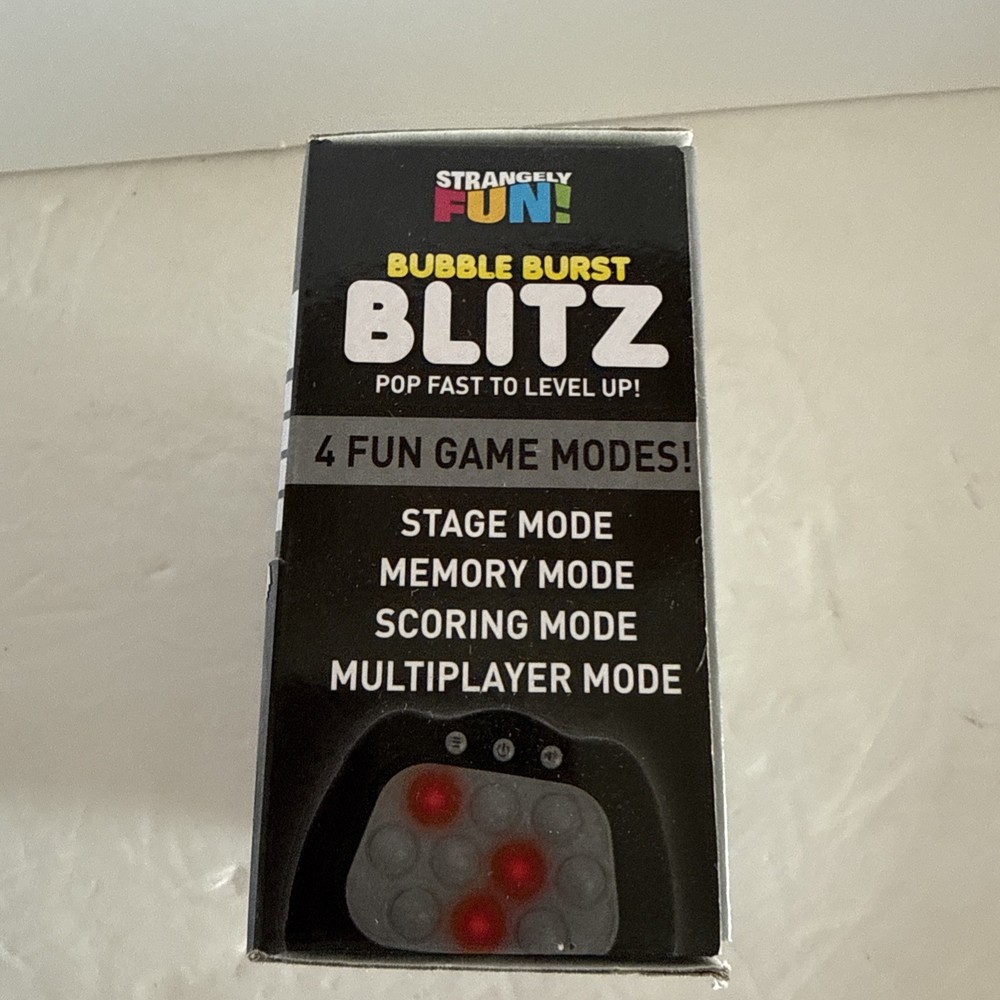 Strangely Fun! Bubble Burst Blitz Electronic Game for Ages 6+ Multiple Boxes