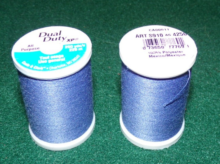 Dual Duty All Purpose Polyester Thread, 250 yards, Periwinkle (4250)