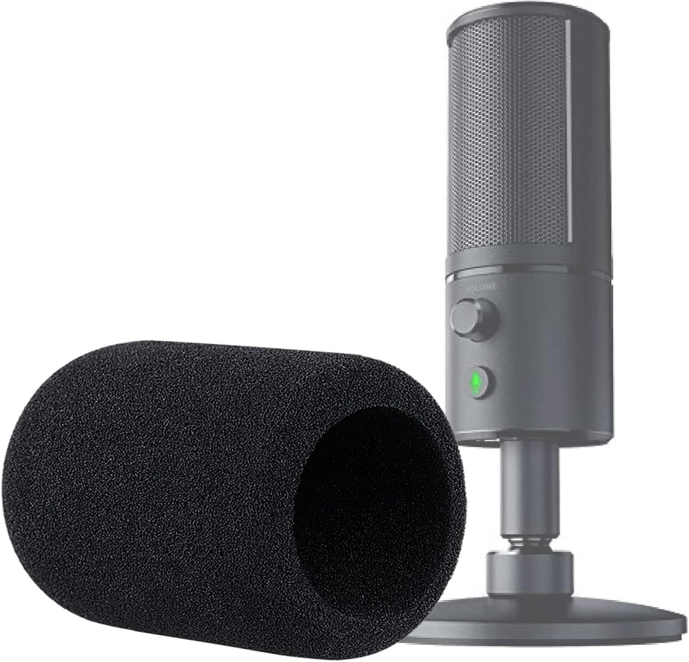 Foam Microphone Windscreen - Mic Cover Pop Filter Customized for Razer Seiren X
