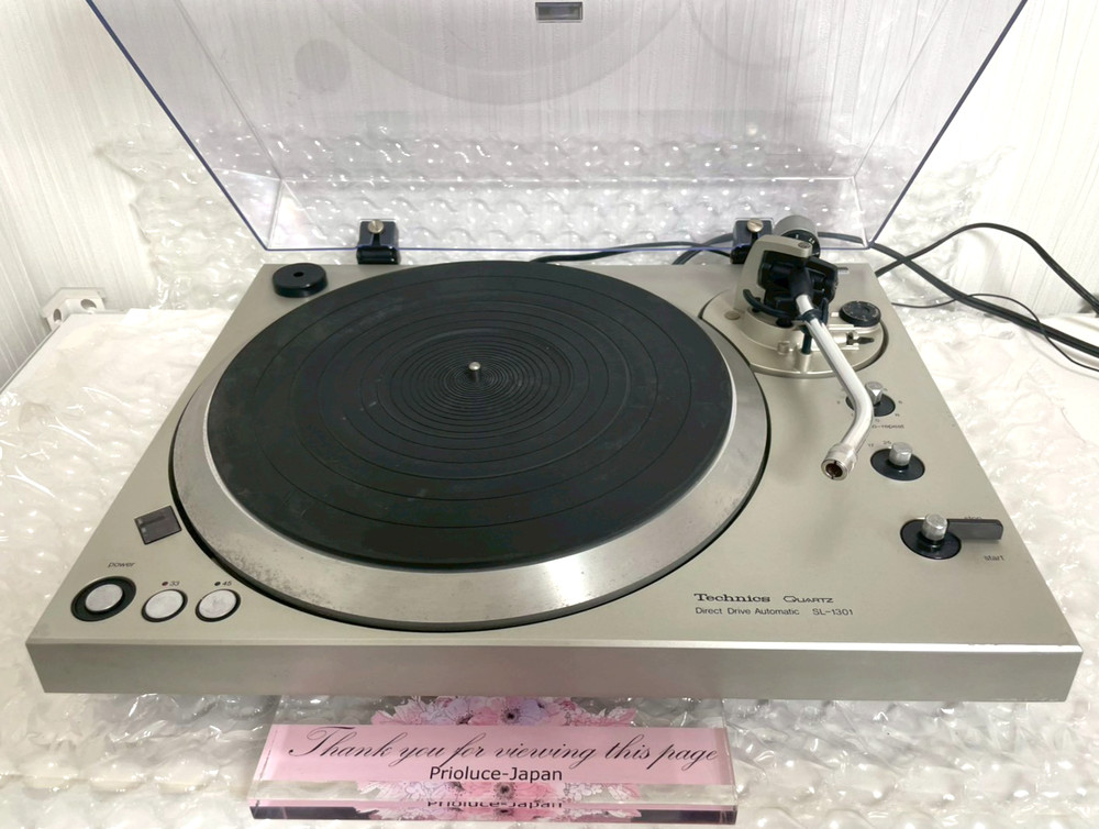 Technics SL-1301 Quartz Direct Drive Automatic Turntable Record Player Used