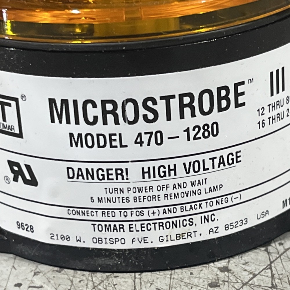 🔥LPM Microstrobe 470-1280 Orange Strobe Light, Missing Bulb, New Free Ship🇺🇸