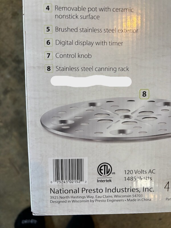 NEW Presto Precise 17 Quart Digital Pressure Canner, 02152 Extra Tall Digital